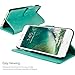 Caseen iPhone 6 Plus Case, OTTIMO Apple iPhone 6S Plus Wallet Case Cover [Synthetic Leather][Kickstand][Card Pocket] Slim Cash Card Case Cover for Apple iPhone 6 Plus / 6S Plus - Teal