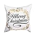 BLEUM CADE Christmas Bronzing Pillow Cover Merry Christmas Throw Pillow Case Elk Christmas Tree Throw Pillow Case Modern Cushion Cover Square Pillowcase Decoration Christmas Sofa Bed Chair Car