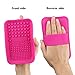 TailaiMei Makeup Brush Cleaning Mats, 1 Mini Makeup Brush Cleaner mat, 1 Cosmetic Brushes Cleaning Plate Portable Washing Tool and 1 Sponge Blender,Silicone Brush Scrubber for Face and Eye Brush(Pink)