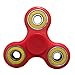 JunXin Hand Spinner Fidget Toy Stress Reducer Helps Focusing Time - Perfect For ADHD, Anxiety, Autism Kids Adults With Premium Hybrid Ceramic High Speed Bearing(Red)