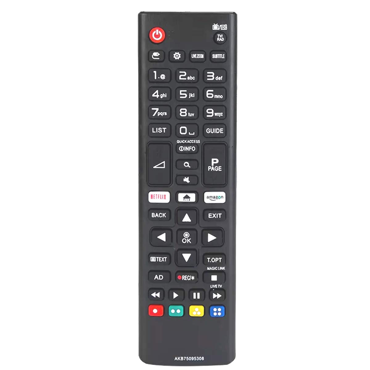 EARTHMA Universal Remote Control for LG Smart LED LCD HDTV TV, Replacement LG Smart TV Remote Control with Netflix Amazon Buttons for LG TV 28MT49S 32LJ610V 43UJ630V 43UJ634V 43UJ635V