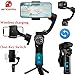 SNOPPA Atom Foldable Pocket-Sized 3 Axis Smartphone Gimbal Stabilizer for GoPro Hero 4 5 6 Smartphones, Wireless Charging, Built-in Microphone Socket, 24 Hours Battery Life.