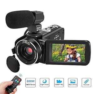 Amazon.com : Video Camera Camcorder, Aitechny Vlogging