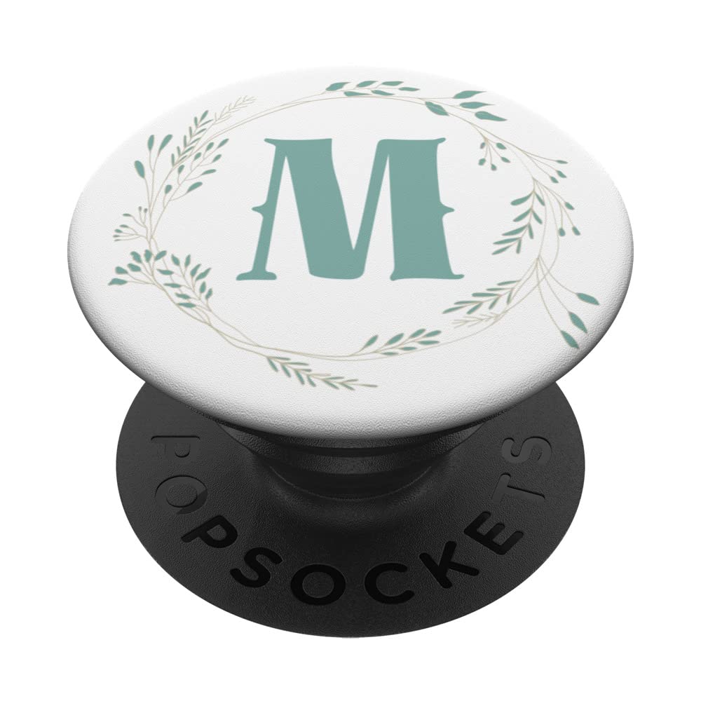 Letter M With Flowers Gift For Women Who Have Everything PopSockets Swappable PopGrip