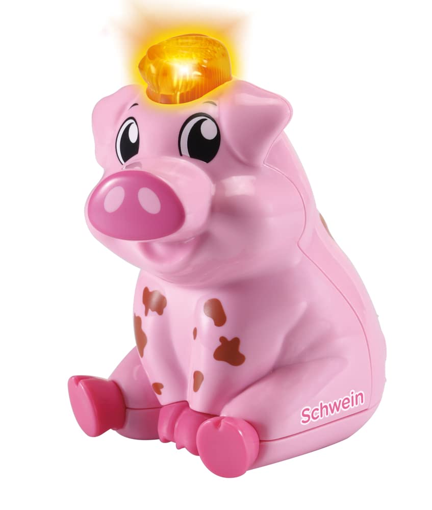 Vtech Tip Tap Baby Animals - Pig - Interactive Toy with Light and Music for Imaginative Role Play - For Children Aged 1-5 Years