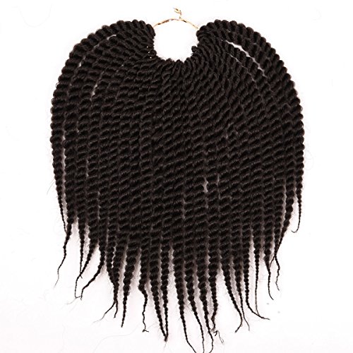 Micro Crochet Braids Children Crochet Twist Synthetic Hair Extension 10 inch Senegalese Mambo Twist (1 Pack) (4)