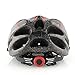 Sedeta® Cycling Bicycle Helmet Honeycomb Type 21 Holes Mountain Bike Racing Breezier Helmet Unisex Safety Protective Carbon with Visor Red Color Free Size Breather Durability Comfortable Cool