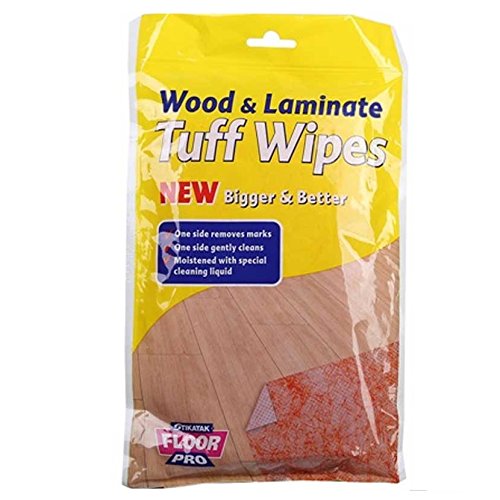 STIKATAK® FLOOR PRO Tuff Wipes for Wood & Laminate Cleaning 25 Large