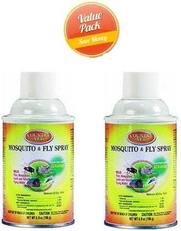ZEP 342033CV Mosquito/Fly Refill Repellent Spray, 6.9-Ounce, 2 -Pack