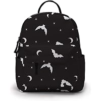 6147 Mini Backpack - Waterproof Cute Small Backpack with Bat Print, Multi Mini Backpack Cute Bat Cartoon Pattern - Durable with Safety  main image 4