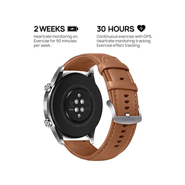 HUAWEI Watch GT 2 (46 mm) Smart Watch, 1.39 Inch AMOLED Display with 3D Glass Screen, 2 Weeks Battery Life, GPS, SpO2…