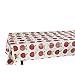 Berrnour Home Vinyl Tablecloth Cute Apple Design Indoor/Outdoor Tablecloth with Non-Woven Backing -