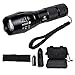 Reizarf LED Tactical Flashlight 1000 Lumens With Zoomable Adjustable Focus & 5 Modes. Military Grade & Waterproof with Rechargeable 18650 Lithium Battery and Charger. Includes Belt Holster