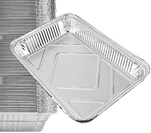 35 Pack - Aluminum Pans, Durable Chafing Pans, Half Size Roasting Pans - Disposable Aluminum Foil Steam Table Deep Pans, Buffet Pans Size - 10" x 13" by Spare Essentials