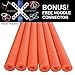 Oodles of Noodles Deluxe Foam Pool Swim Noodles - 6 Pack Orange