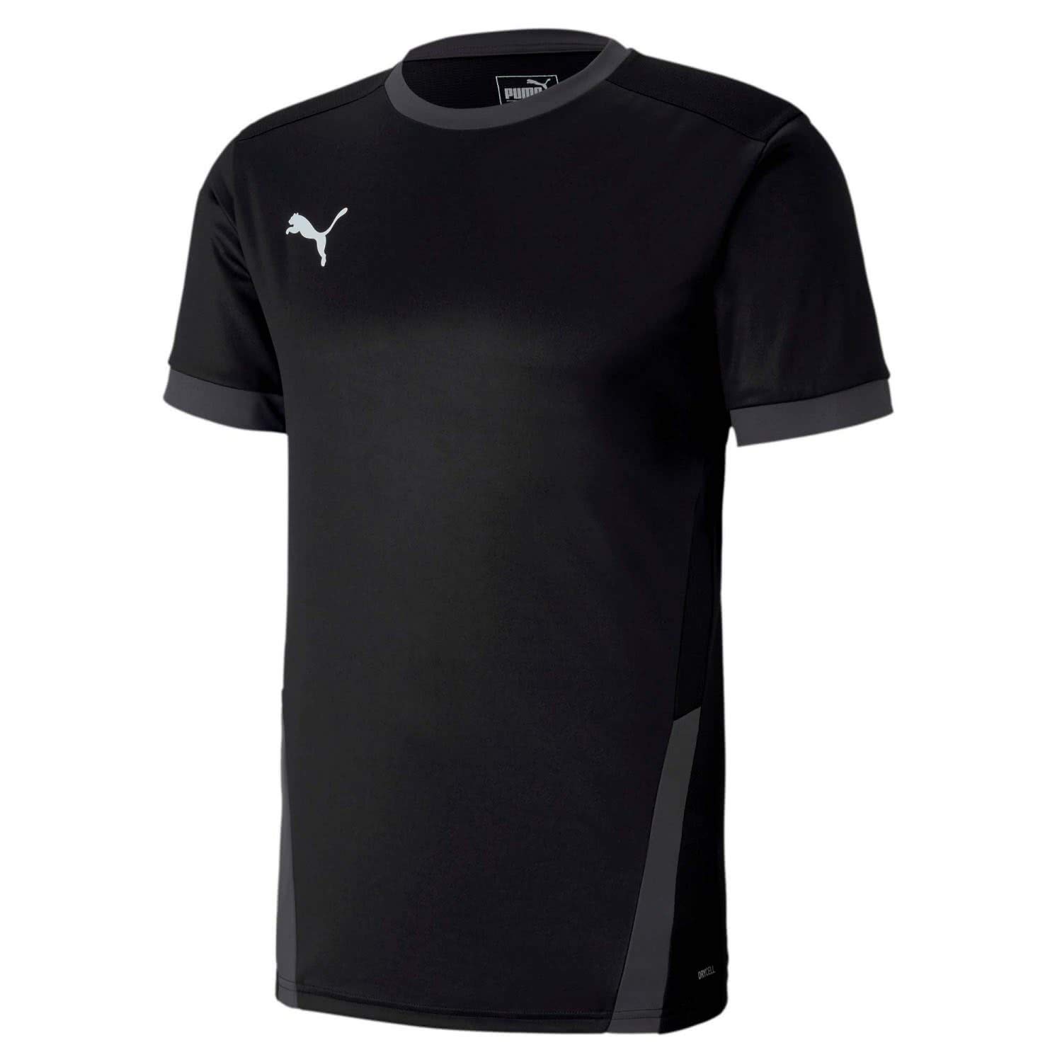 Puma Men's teamGOAL 23 Jersey T-Shirt, Black-Asphalt, S