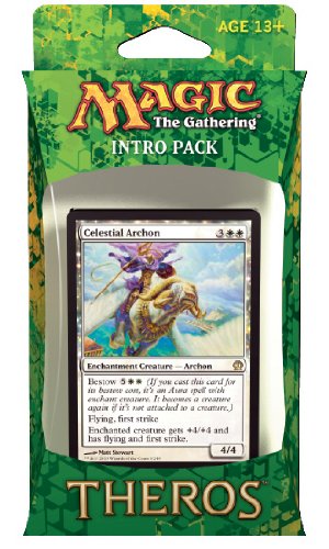 Magic the Gathering (MTG) Theros Intro Pack - Favors from Nyx Theme Deck (Includes 2 Booster Packs) White (Celestial Archon)