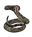 Striking Diamondback Rattlesnake Snake Statue Figurine by Private Label
