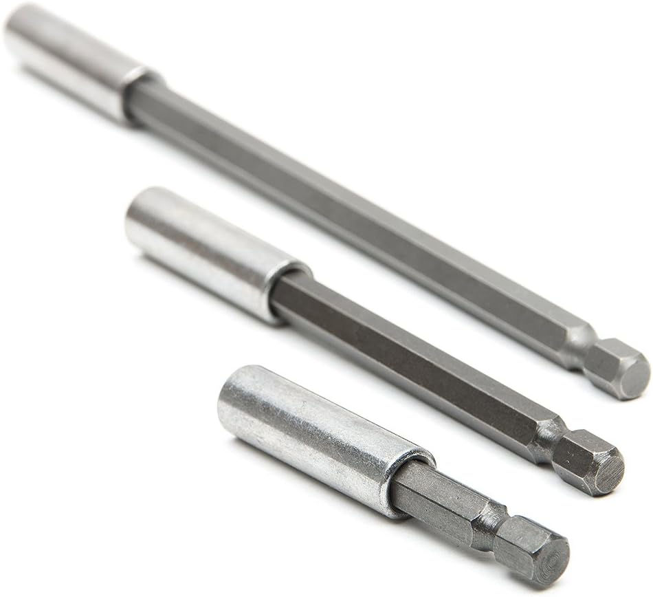 MALAYAS 3 Pcs Magnetic Drill Bit Holder Extension 3 Piece Set for Screws Nuts, and Any Drill And Handheld Driver, Includes 2" - Image 5