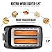 Evening Stainless Steel Toaster, 2 Slice, 7 Shade Settings, Variable Browning Control & Quick Toast, Modern Style, Bread