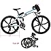 Yiilove Electric Mountain Bike 26” Wheel Ebike 36V Lithium-Ion Battery, Electric Bicycle 250W Powerful Motor, Shimano 21 Speed (Type2-26-Foldable-White)thumb 2