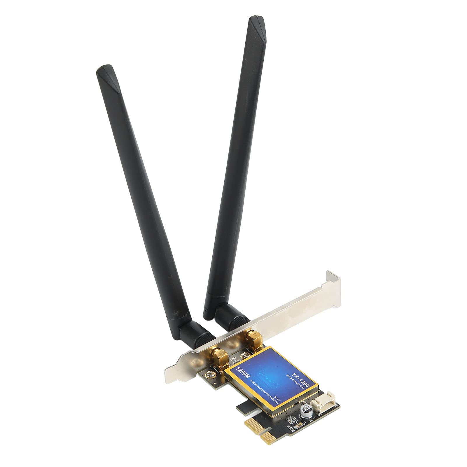 PCIE WiFi Card, 2.4G 5G Dual Band Dual Frequency 1200Mbps Bluetooth 4.0 PCIE WiFi Card Desktop Wireless Network Adapter, for 7 8 10