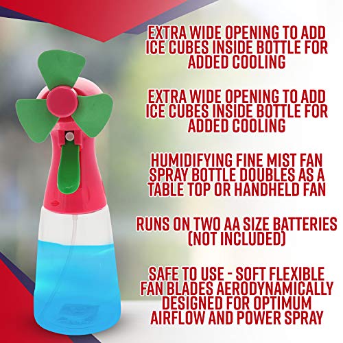 3 Fan+Water+Spray+Misting+Handheld