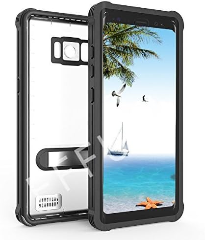 EFFUN Samsung Galaxy S8 Waterproof Case, IP68 Certified Waterproof Underwater Cover Dustproof Snowproof Shockproof Case with Built-in Screen Protector for Samsung Galaxy S8