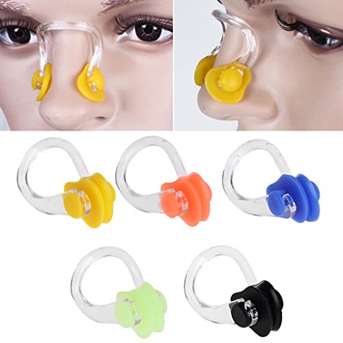 OTGO 1 Pc Men Women PVC Silicone Swim Swimming Nose Clip AD, 3 x 2cm,3g (Blue) - Thumbnail 4