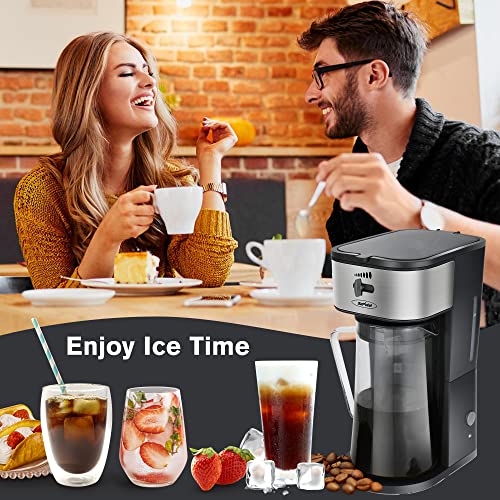 Sunvivi Iced Tea Maker and Iced Coffee Maker, 3in1 Coffee and Tea