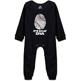 Aspachaelvy Baseball It's in My DNA Baby Clothes Newborn Boy Girls Rompers Outfits Bodysuit