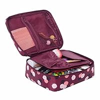 Makeup Toiletry Case,IEason Travel Cosmetic Makeup Toiletry Case Bag Wash Organizer Storage Pouch Handbag (Red)