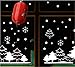 TOTOMO #W303 White Forest Christmas Window Decals Stickers Decor Clings Wall Decoration
