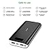 Power Bank 24000mAh High Capacity Portable Phone Charger with 2.4A Output Port, 2A Input Port, LED Indicator and 2 Quick Charging Ports Compatible for Smart Phones, Tablets and Other Devices-Black