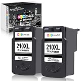 GPC Image Remanufactured Ink Cartridge Replacement for Canon PG-210XL 210 XL to use with PIXMA IP2702 MX410 MX420 MP495 MP230 MP240 MP250 MP270 MP280 MX340 MX350 MX360 MP490 Printer (Black, 2 Pack)