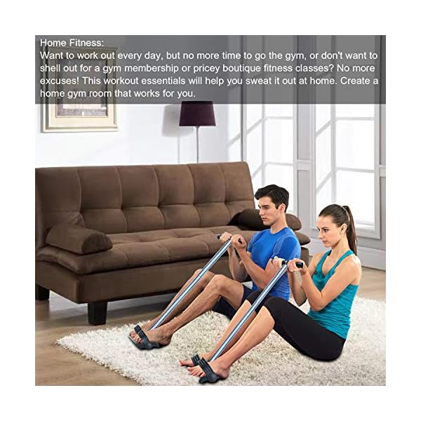 COVVY-Elastic-Sit-Up-Pull-Rope-Spring-Tension-Foot-Pedal-Abdomen-Leg-Exerciser-Tummy-Trimmer-Equipment-Bodybuilding-Home-Gym-Arm-Waist-Sport-Fitness-Stretching-Slimming-Training Covvy Elastic Sit Up Pull Rope Spring Tension Foot Pedal Abdomen Leg Exerciser Tummy Trimmer Equipment Bodybuilding Home…