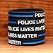 SayitBands 1 Police Lives Matter Thin Blue Line Silicone Wristband Bracelets Police Officers Patrol Awareness Support
