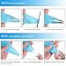 Kootek 109 Pack Pastry Bags Sets Thickened 16 Inch 100 Disposable Icing Piping Bags 2 Reusable Silicone Bags 2 Plastic Couplers with 5 Bag Ties for Cupcake, Cookies and Frosting Cake Decorating Supply