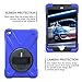 BRAECN for iPad mini 5th&Mini 4th Gen Kids Case,with 360 Rotating Hand Strap/Stand &Shoulder Strap,Protection Rugged Heavy Duty Coverfor iPad mini 5th/4th Gen 7.9 inch (Blue)