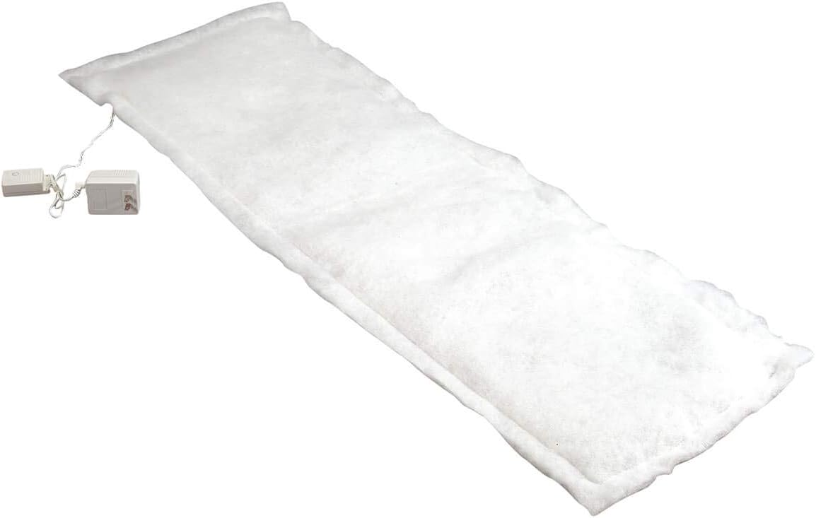 Artificial Snow - Fox Valley Traders Lighted Snow Table Runner, Illuminated Blanket of Artificial Snow for Christmas Village Display, White, 45” Long x 13” Wide