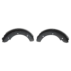 TRQ Rear Parking Brake Shoe Set Compatible with