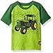 John Deere Baby Boys' Toddler Graphic Tee, Lime Green/Green, 4T