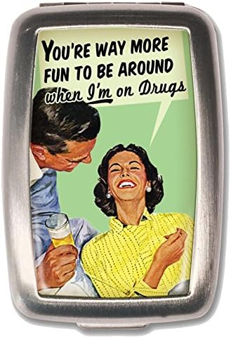 More Fun Novelty Pill Box Vitamin Holder Stash Container