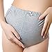 DEHANG Women Ladies Plaid Cotton Adjustable Maternity Panties