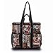 DEMOMENT Water Resistance Large Canvas Utility Tote Bag,Work Teacher Nurse Shoulder Women Bag(Tribal)