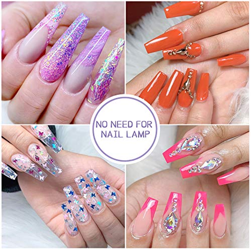 Saviland Dipping Powder Liquid Set 15ml Dip Powder Base Top Coat