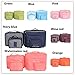 Hugesaving 6pcs Travel Organizers Packing Cubes Pouches Travel Storage Bag