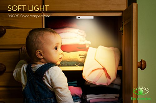 image for Pangton Villa MINI Closet Lights, 3000k Warm White Night Light, IR Sen