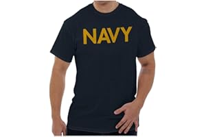 BRISCO BRANDS Navy Military Physical Training PT Exercise Workout Graphic T Shirt