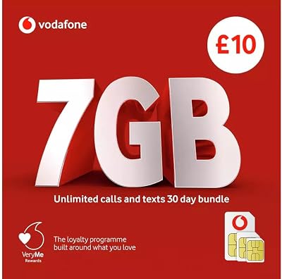 Vodafone 87818 Pay As You Go 3-in-1 SIM Card